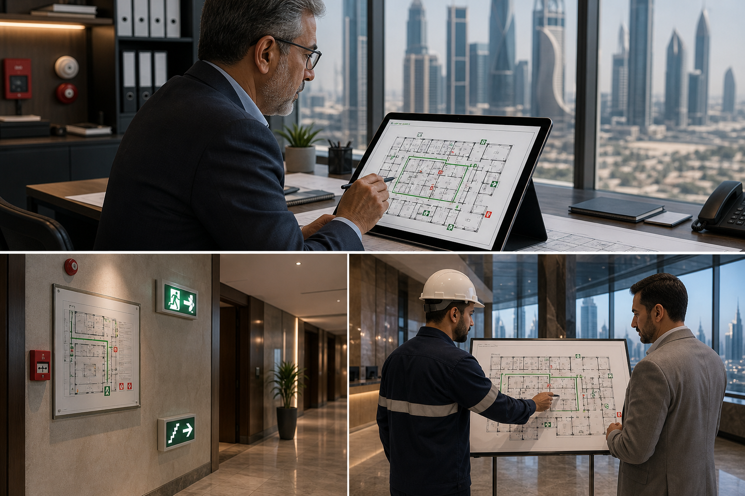 Fire Evacuation Drawing Dubai | DCD Approval Guide | QSERV