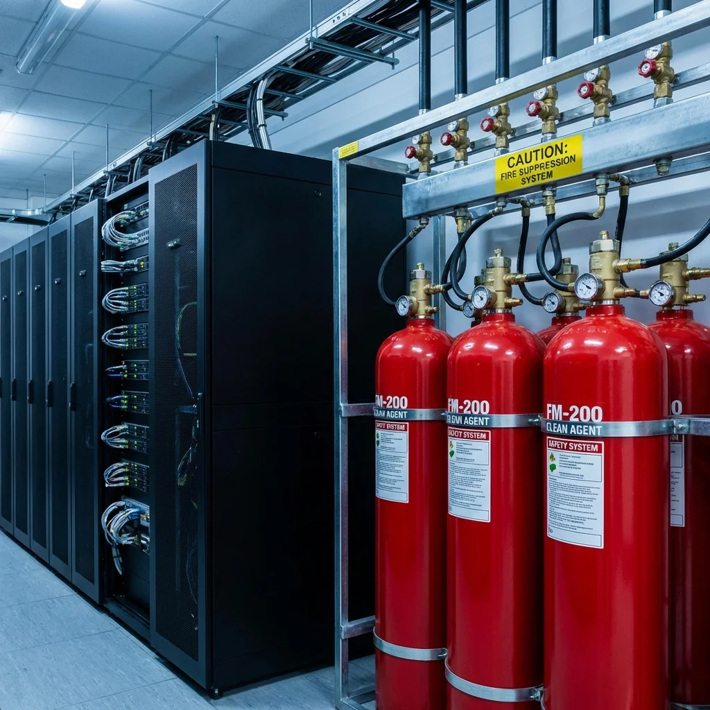 Server Room Fire Protection Dubai: FM200 vs Novec