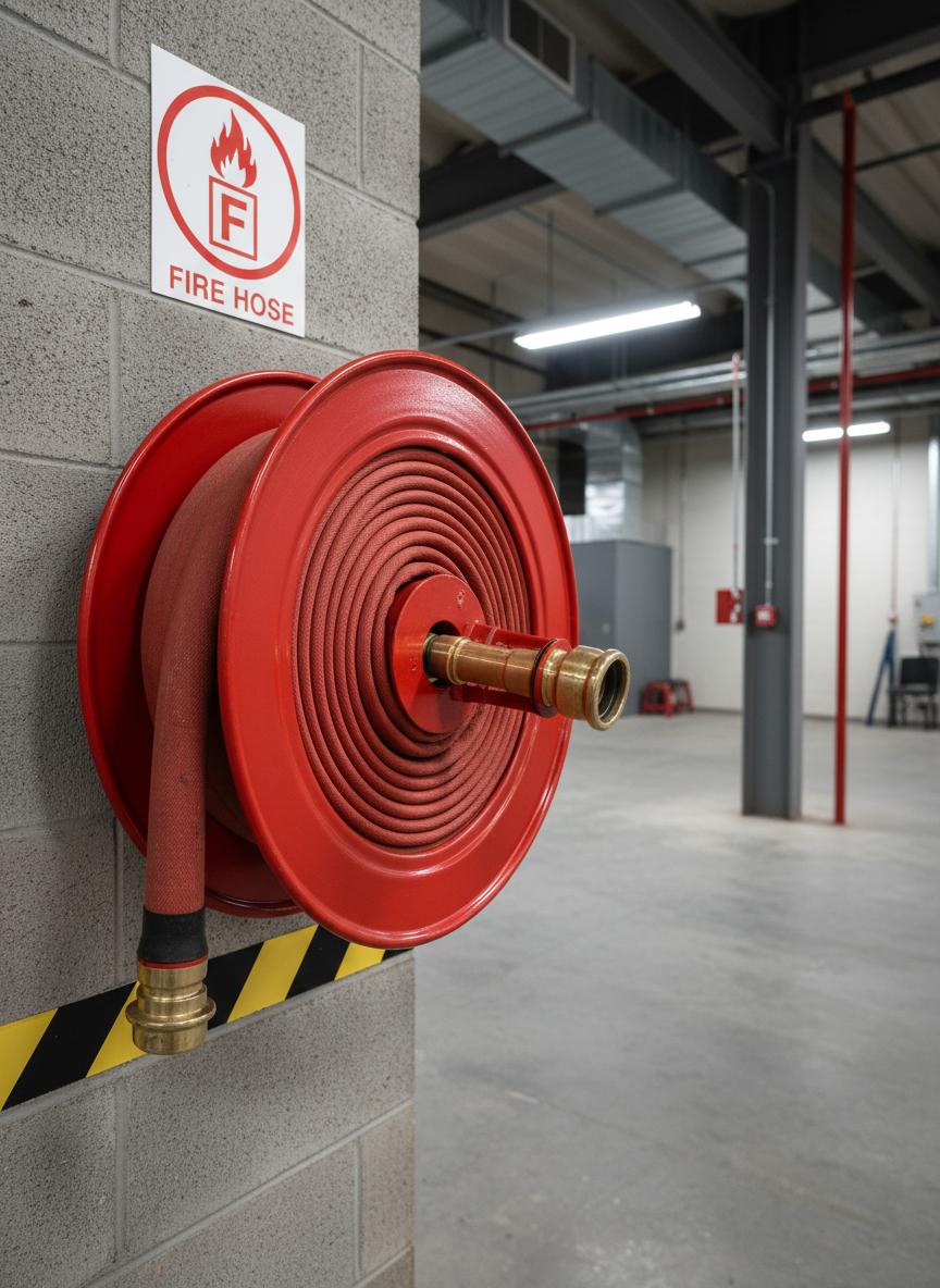 Fire fighting equipment and hose reels