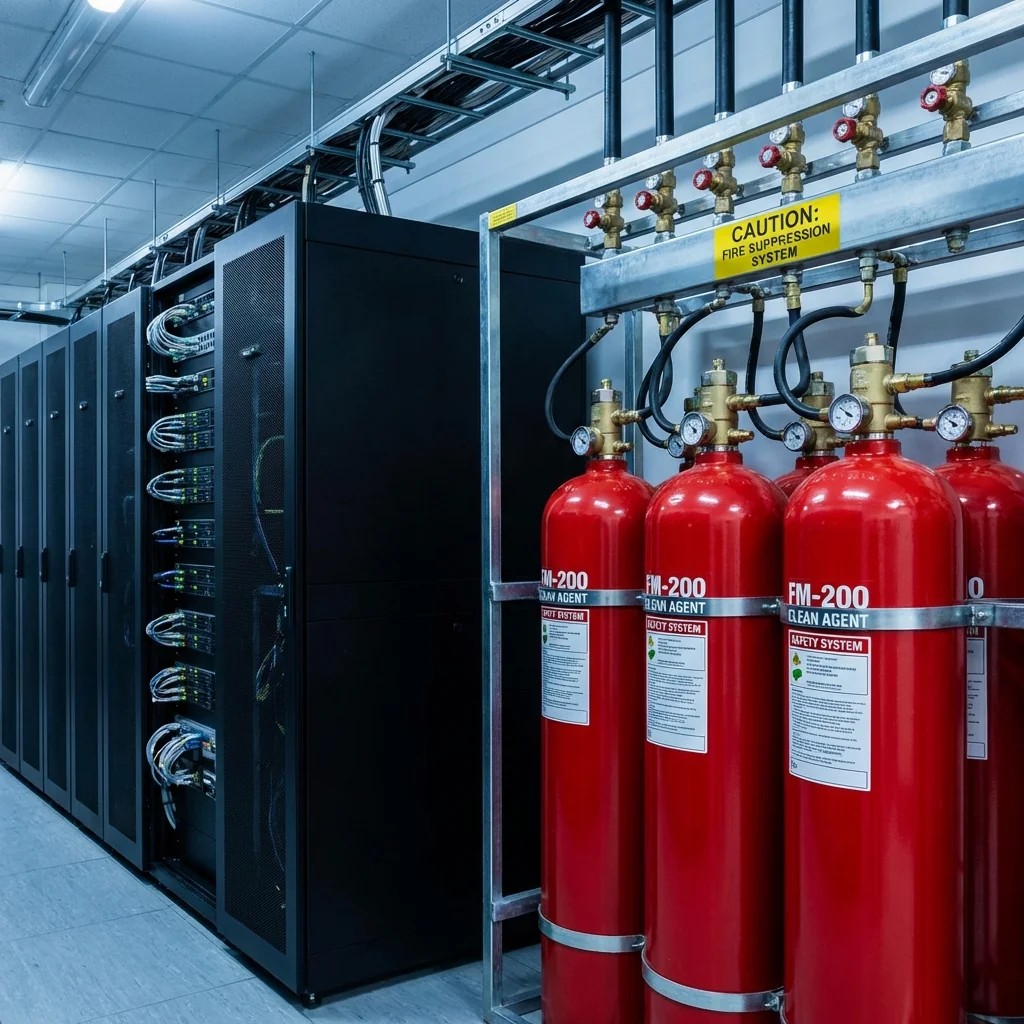 FM-200 clean agent fire suppression system
